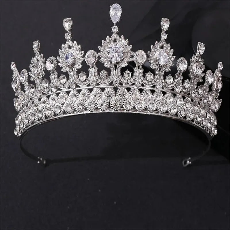 Icy Vintage Silver leaf Princess Tiara Set Princess Queen headdress