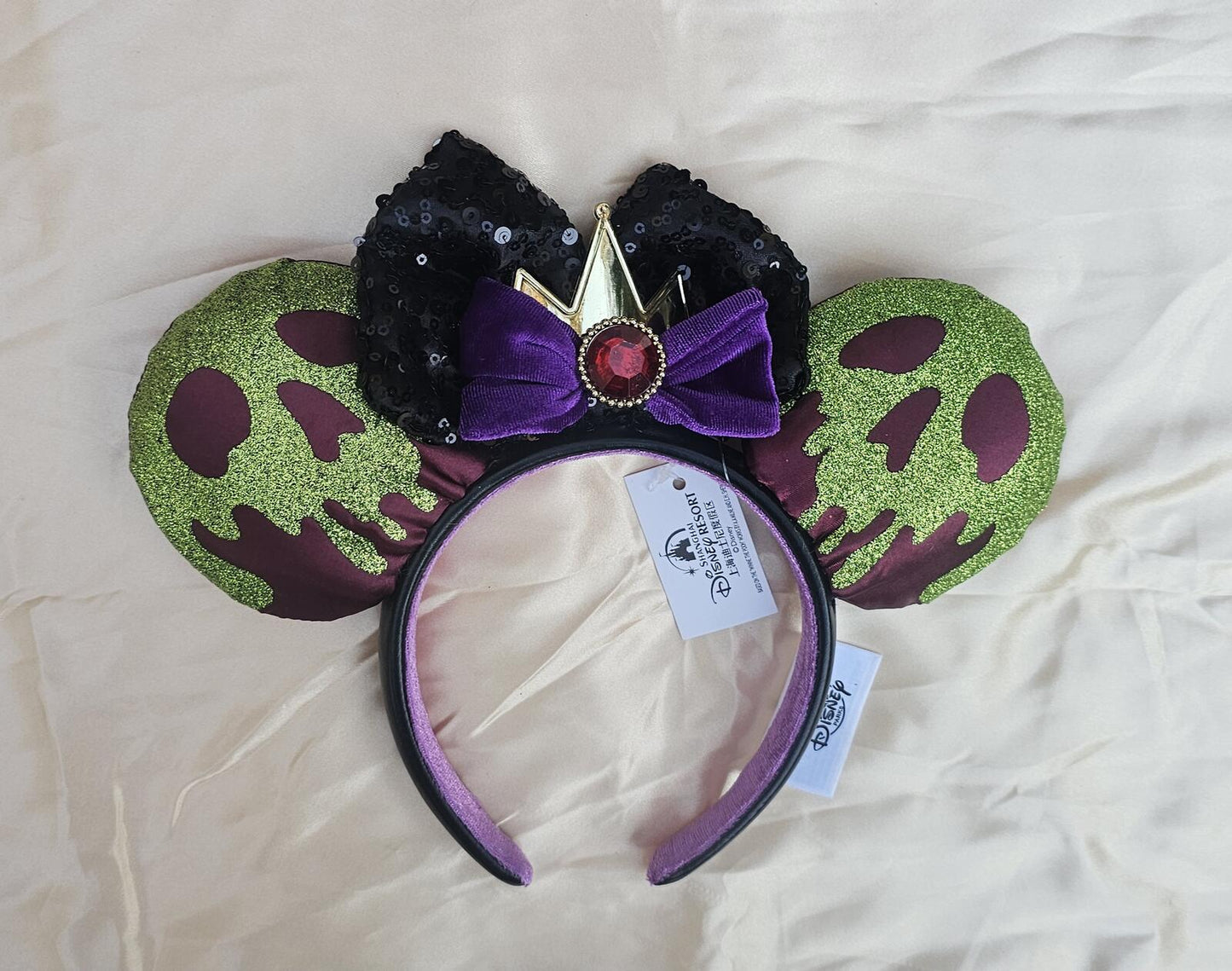 Snow White Evil Queen Poison Apple Minnie Ears Headband