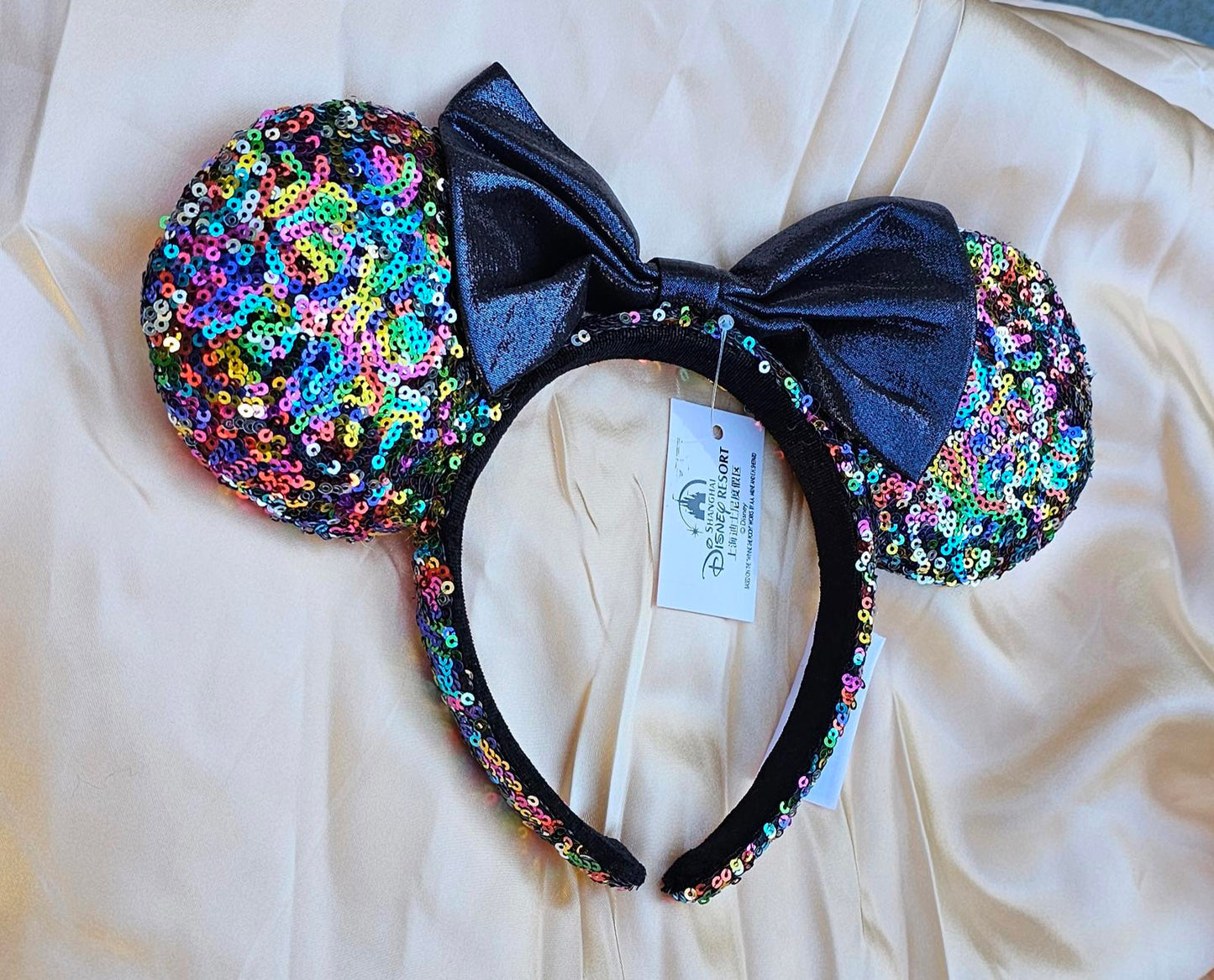 Multicolor Sequins Party Minnie Mouse Ears Headband