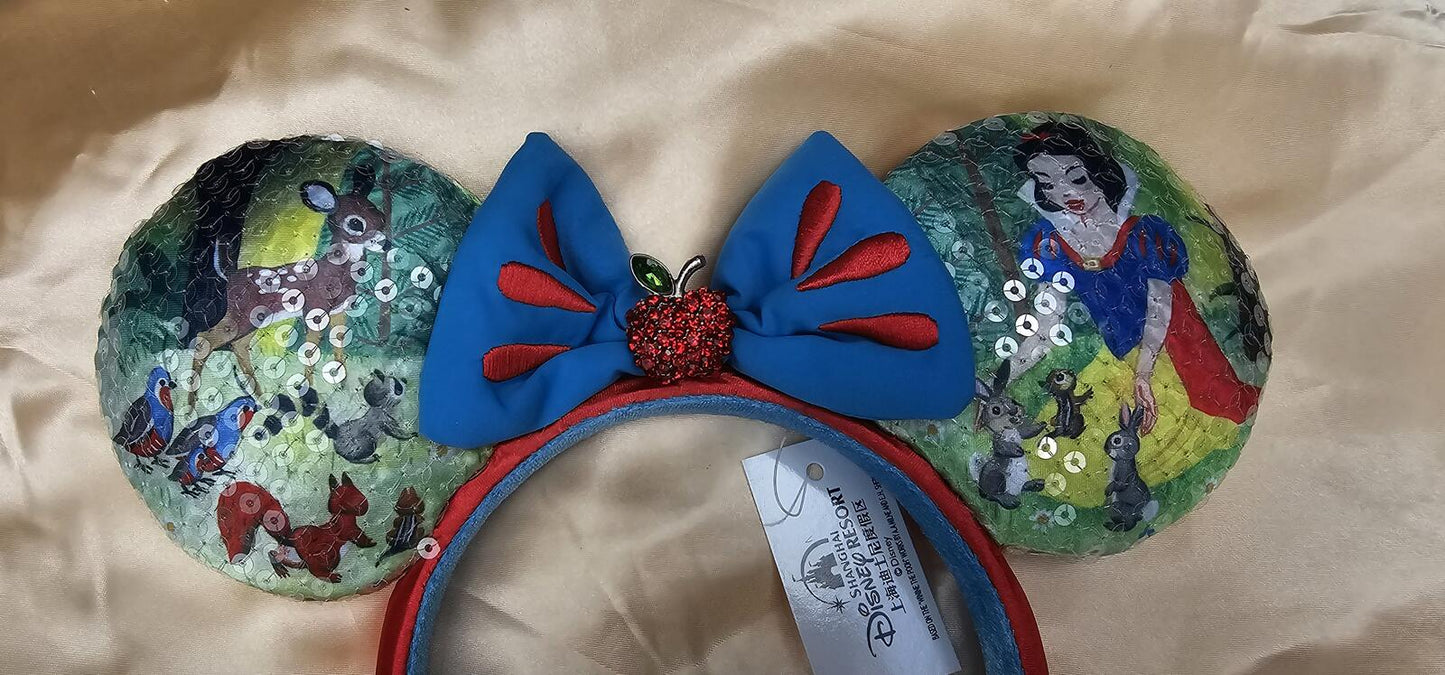 Disney Parks Snow White and friends Bow Minnie Ears Mickey Mouse Headband