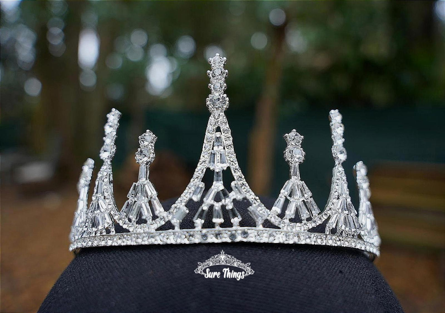 Ice Queen Crystal Silver Crown Tiara, Princess Tiara, Wedding Headband Bridal