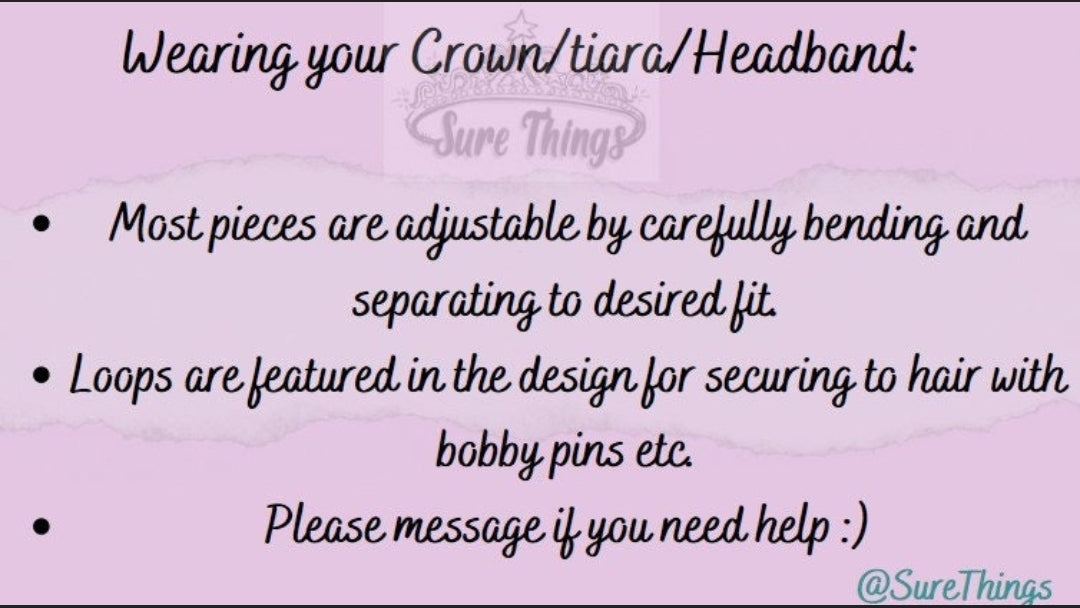 Vintage Baroque gray spiky Dark Tiara Crown Goth Evil Queen diadem headdress