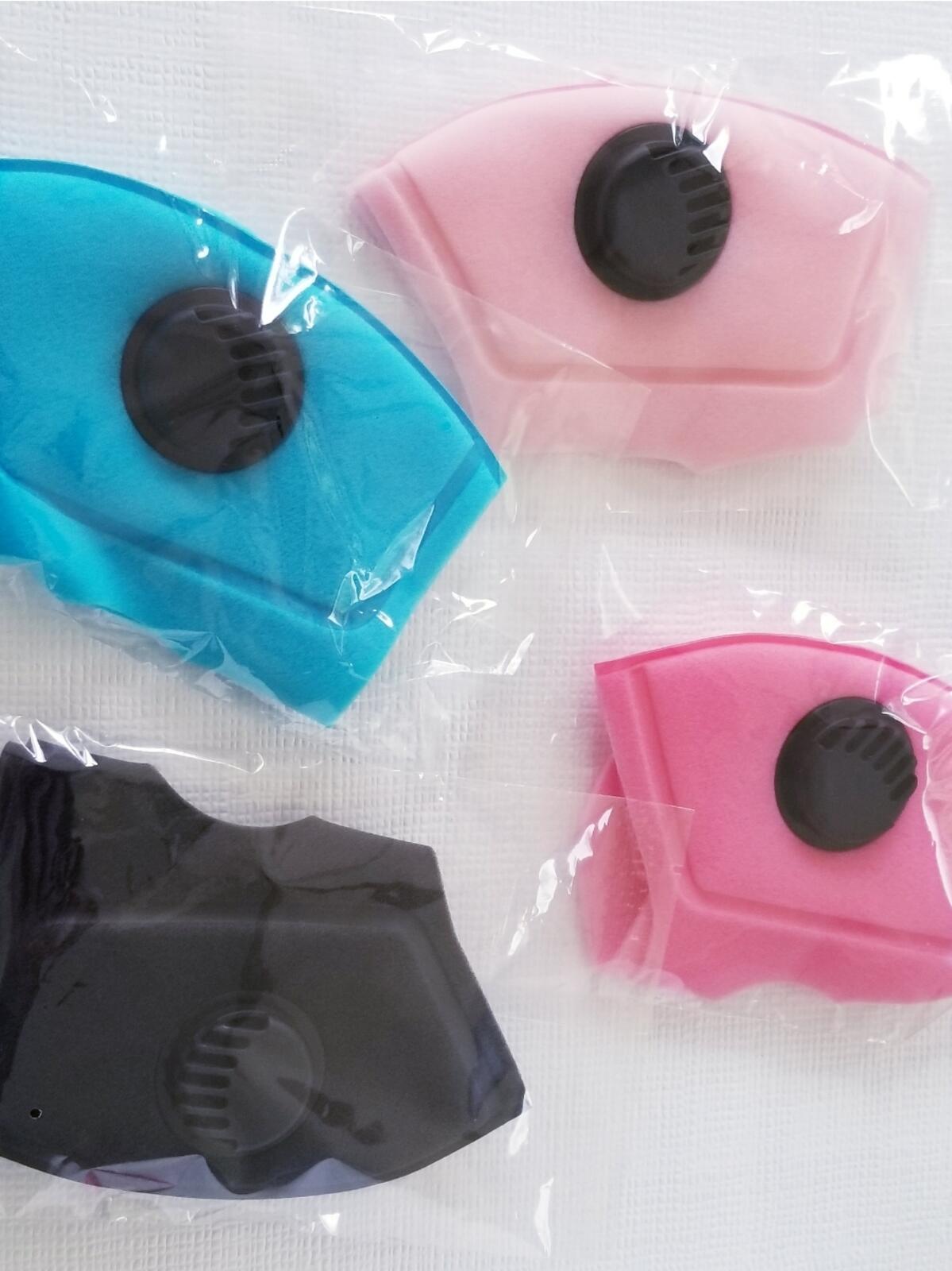 10 pack Reusable Washable Foam Sponge Face Masks With Air Filter Breathing Valve