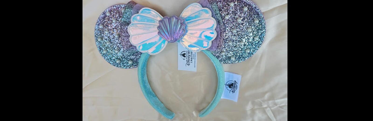 The Little Mermaid Ariel Pearl Ears Headband Exclusive NWT