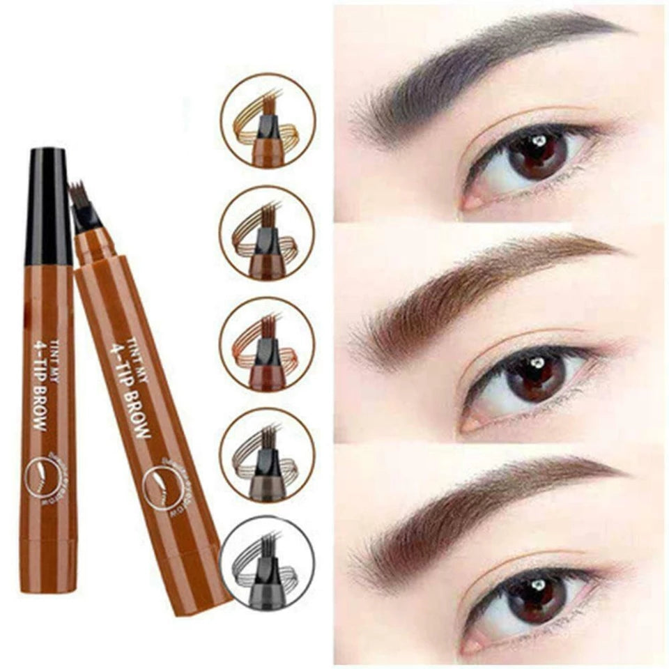 Microblading fork pen Eyebrow waterproof hair like strokes natural looking Cosplay