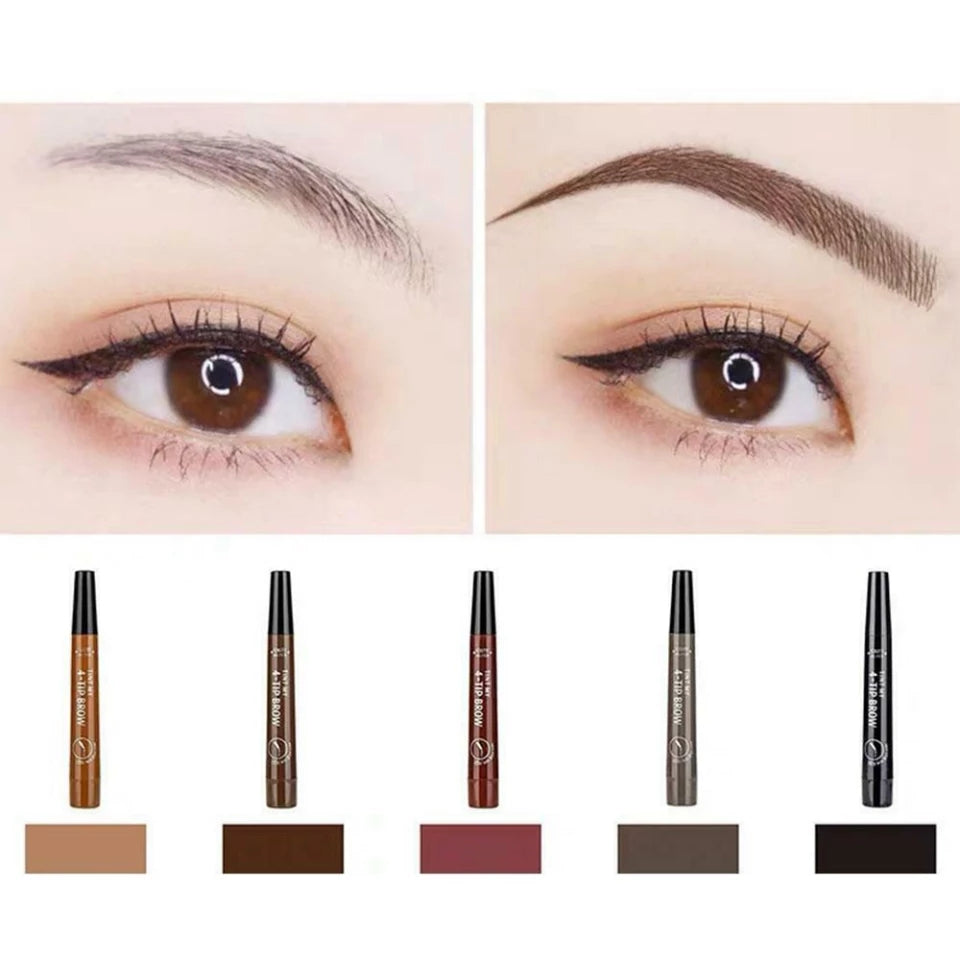 Microblading fork pen Eyebrow waterproof hair like strokes natural looking Cosplay