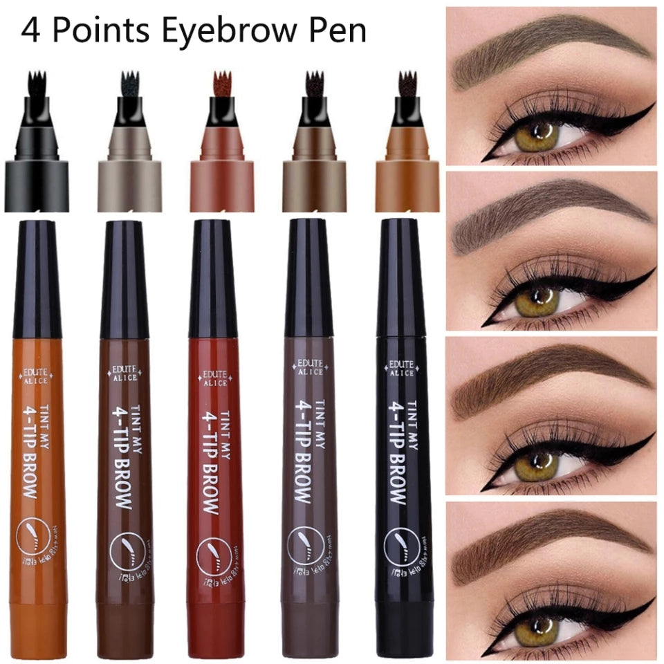 Microblading fork pen Eyebrow waterproof hair like strokes natural looking Cosplay