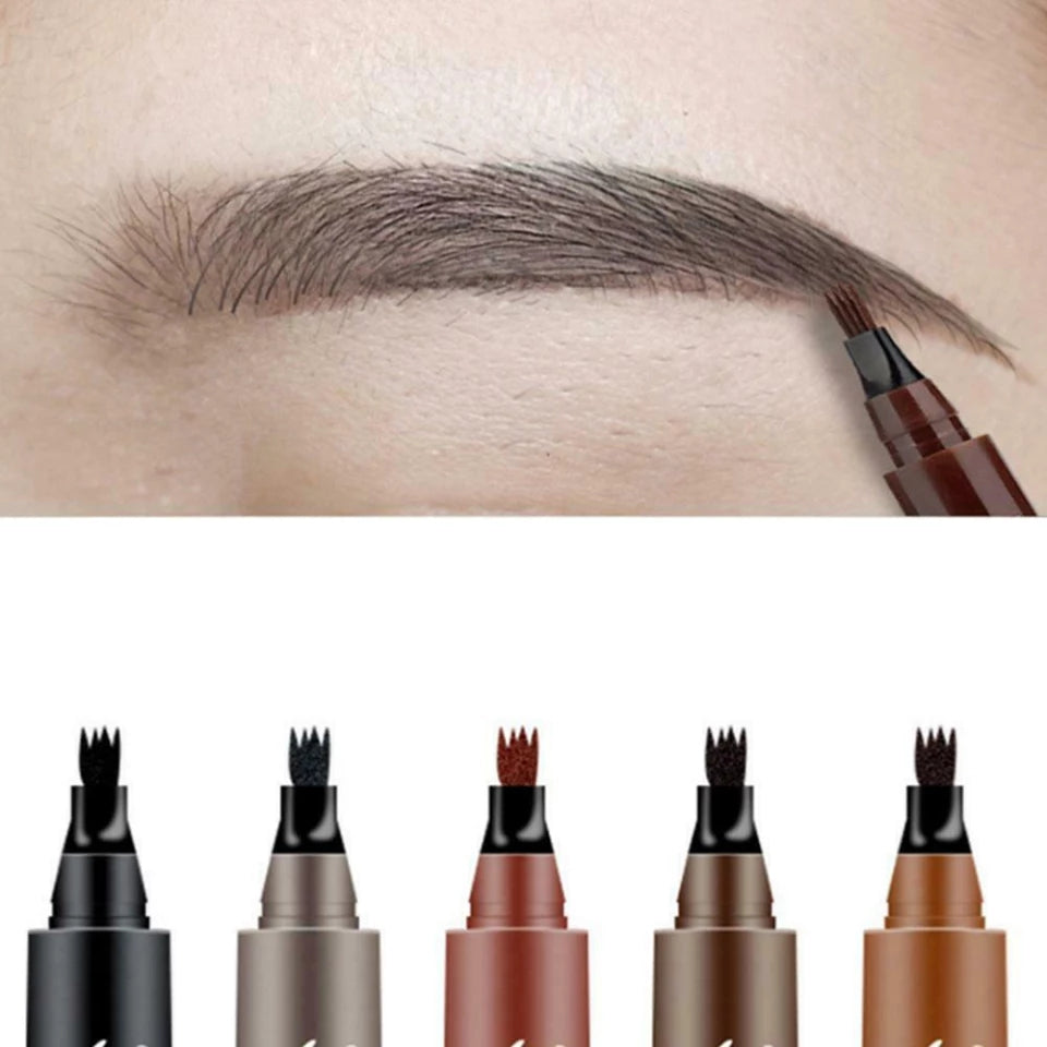 Microblading fork pen Eyebrow waterproof hair like strokes natural looking Cosplay
