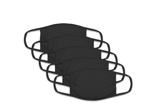 Black or White Mix Cotton Masks Adult 2 layer machine washable durable printable multi pack discounts Reusable bulk mask wholesale