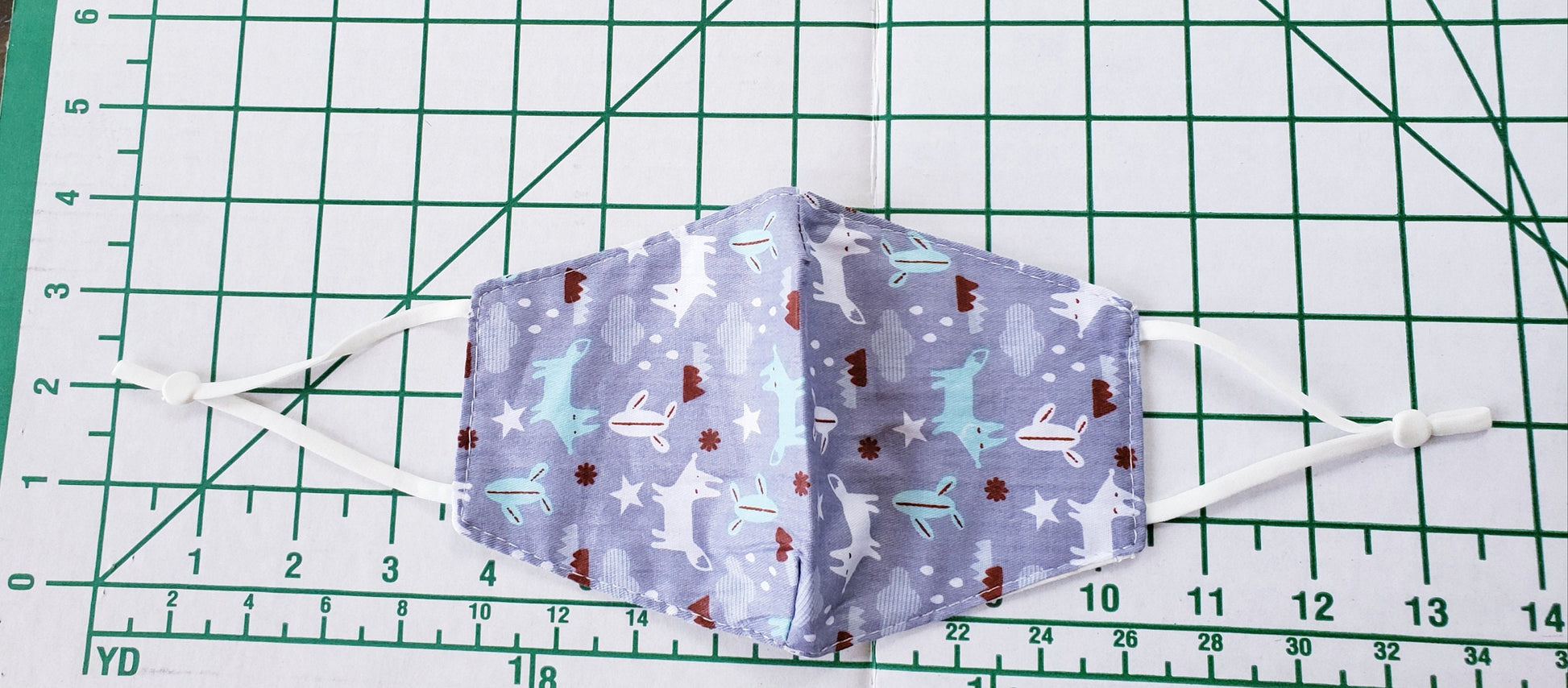 Kid Masks Cotton 2 Layer Machine Washable breathable multi pack affordable child mask Unicorn stars print multi color adjustable soft kids