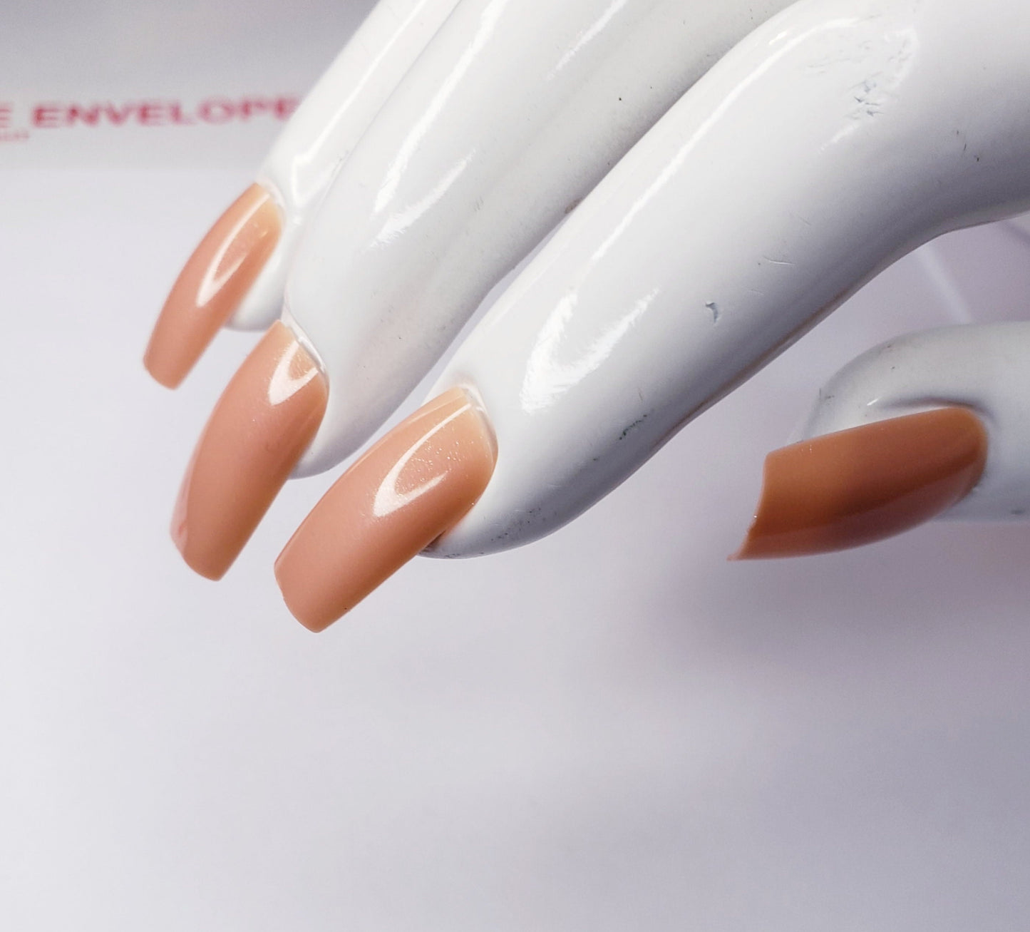 24 long square press on nails glue-on kit with 90s inspired style surethings
