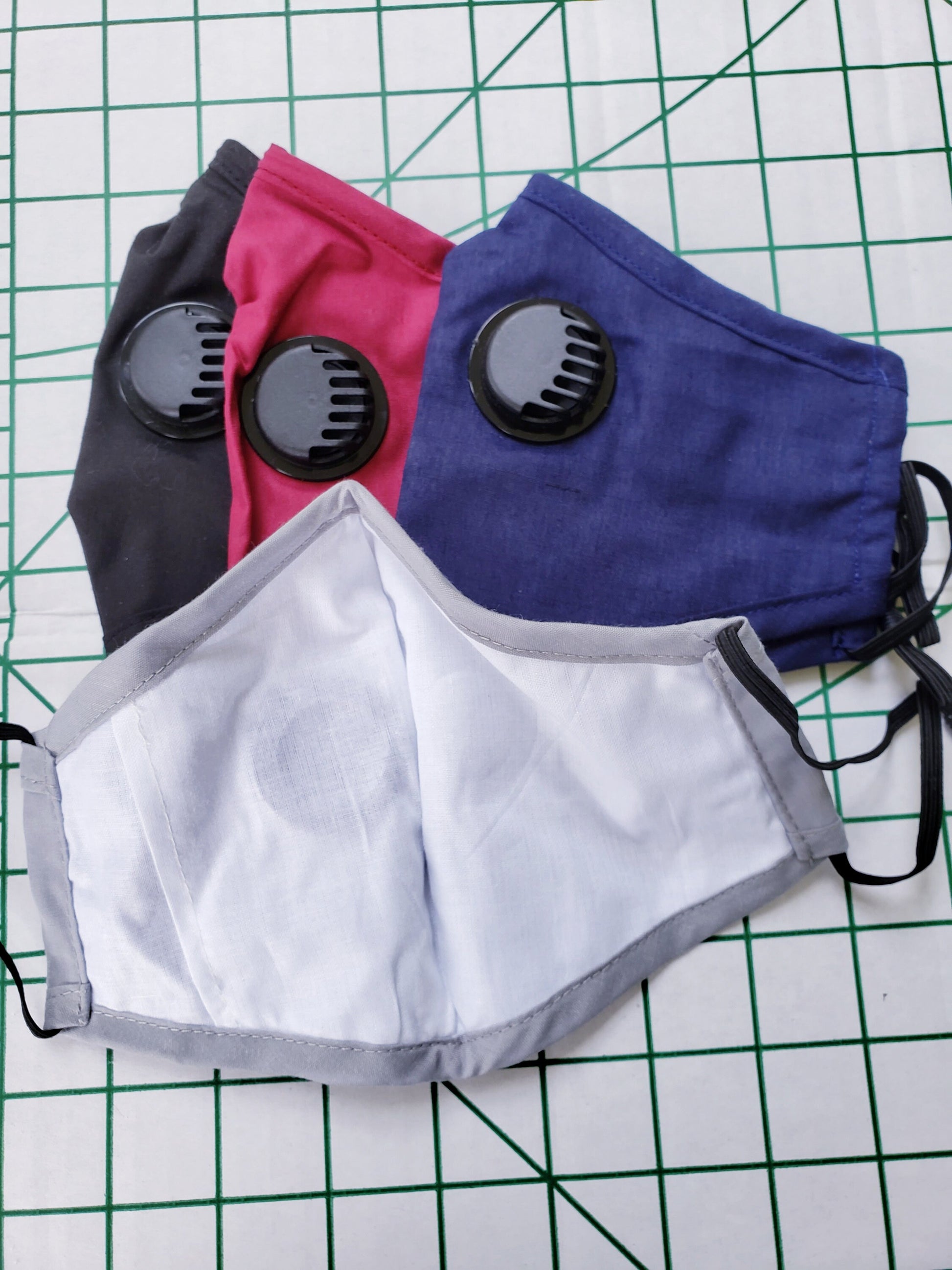 Anti Fog Masks for glasses Nose Wire Vent Respirator Adjustable ear straps Cotton Breathable Machine Washable Durable Reusable multi pack