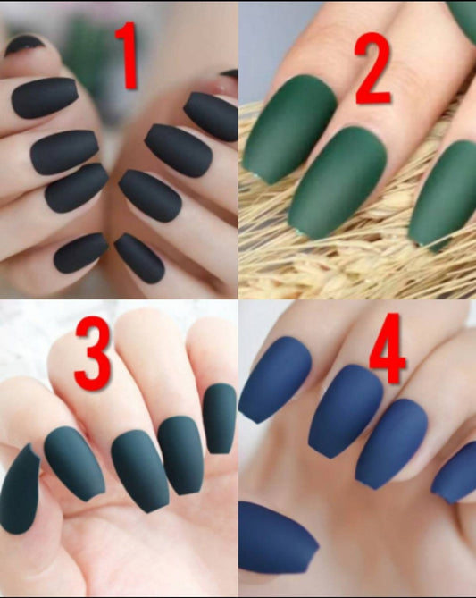 Matte Neon Green Medium Coffin Long Press On Nails surethings