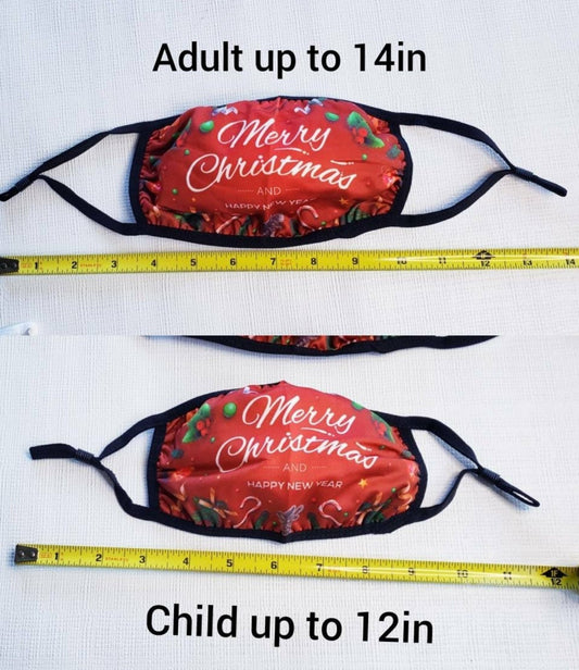 Cotton Holiday Masks Adult Child 2 layer machine washable durable multi pack discounts Reusable bulk mask wholesale adjustable ear straps