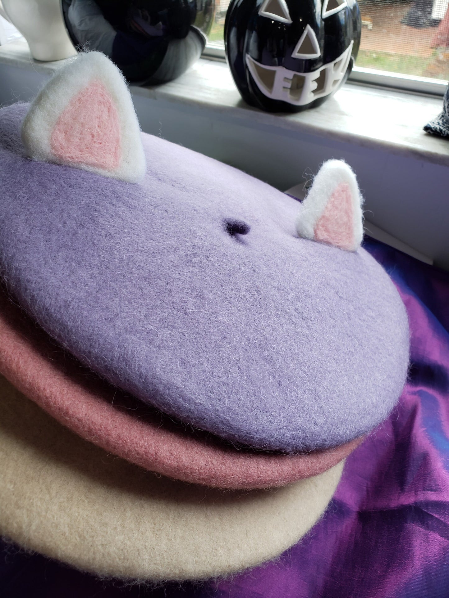 Cat ear Beret High quality wool cute kawaii warm winter hat cap