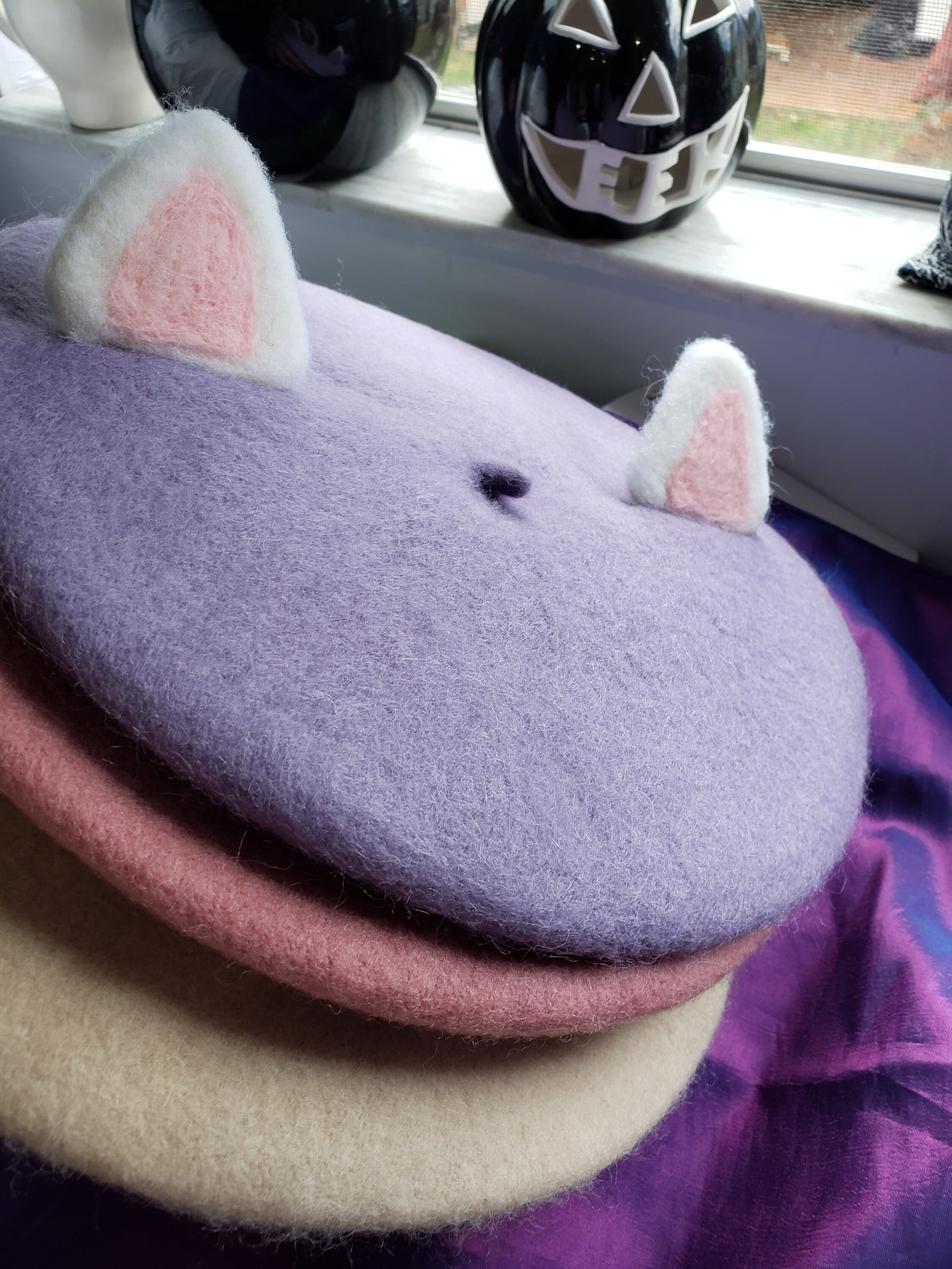 Cat ear Beret High quality wool cute kawaii warm winter hat cap