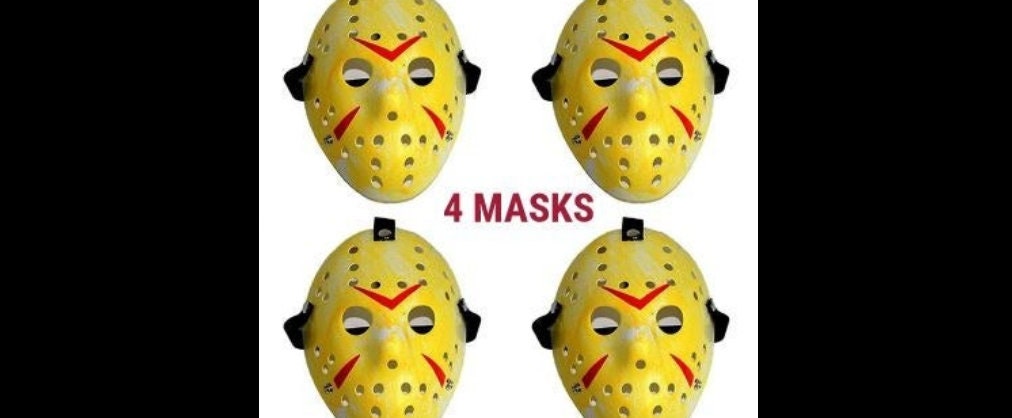Jason Voorhees Mask Friday the 13th Hockey mask adult and child straps hard slasher 80s horror classic monster killer
