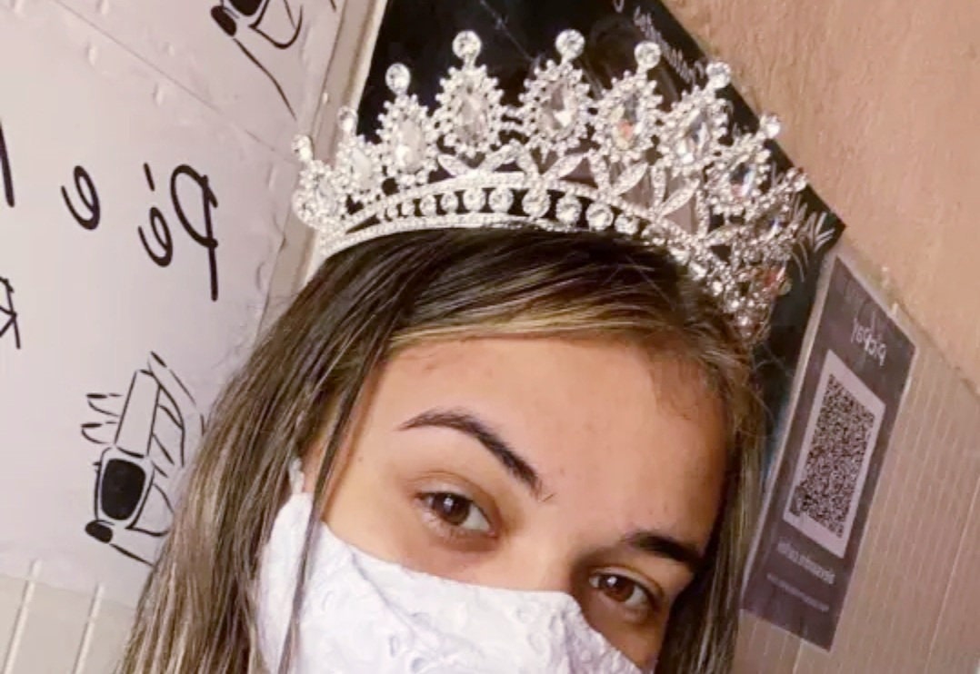 Silver Princess Tiara Detail Princess Queen headdress jewelry