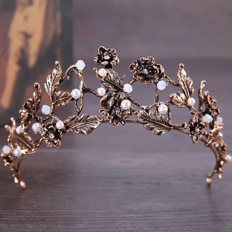 Vintage Greek God Goddess Goth Crowns and Tiaras king Queen bridal cosplay diadem