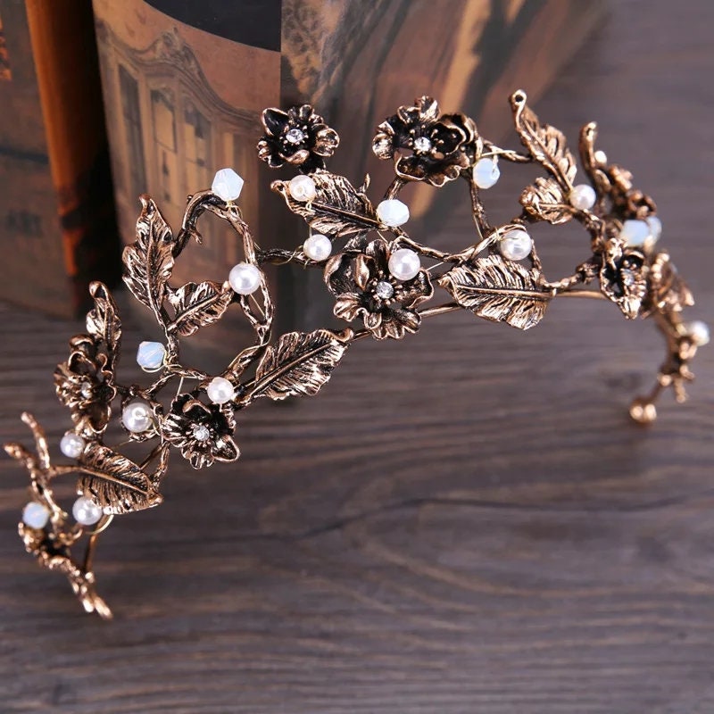 Vintage Greek God Goddess Goth Crowns and Tiaras king Queen bridal cosplay diadem