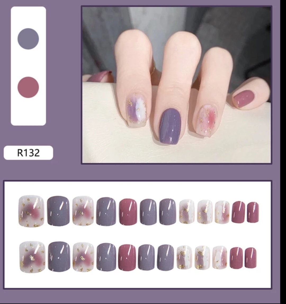 Maroon Magic Press-On Nails