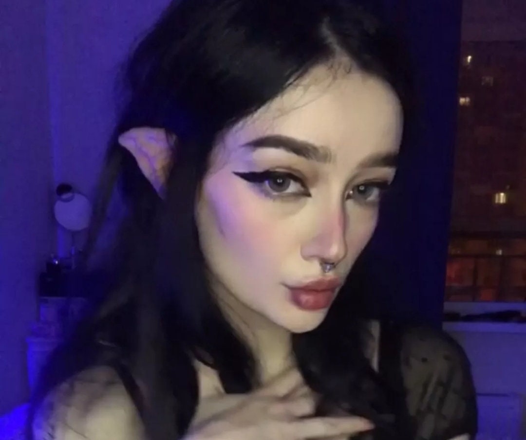 Elf ears latex pair flexible pointed elven faerie anime cosplay fantasy