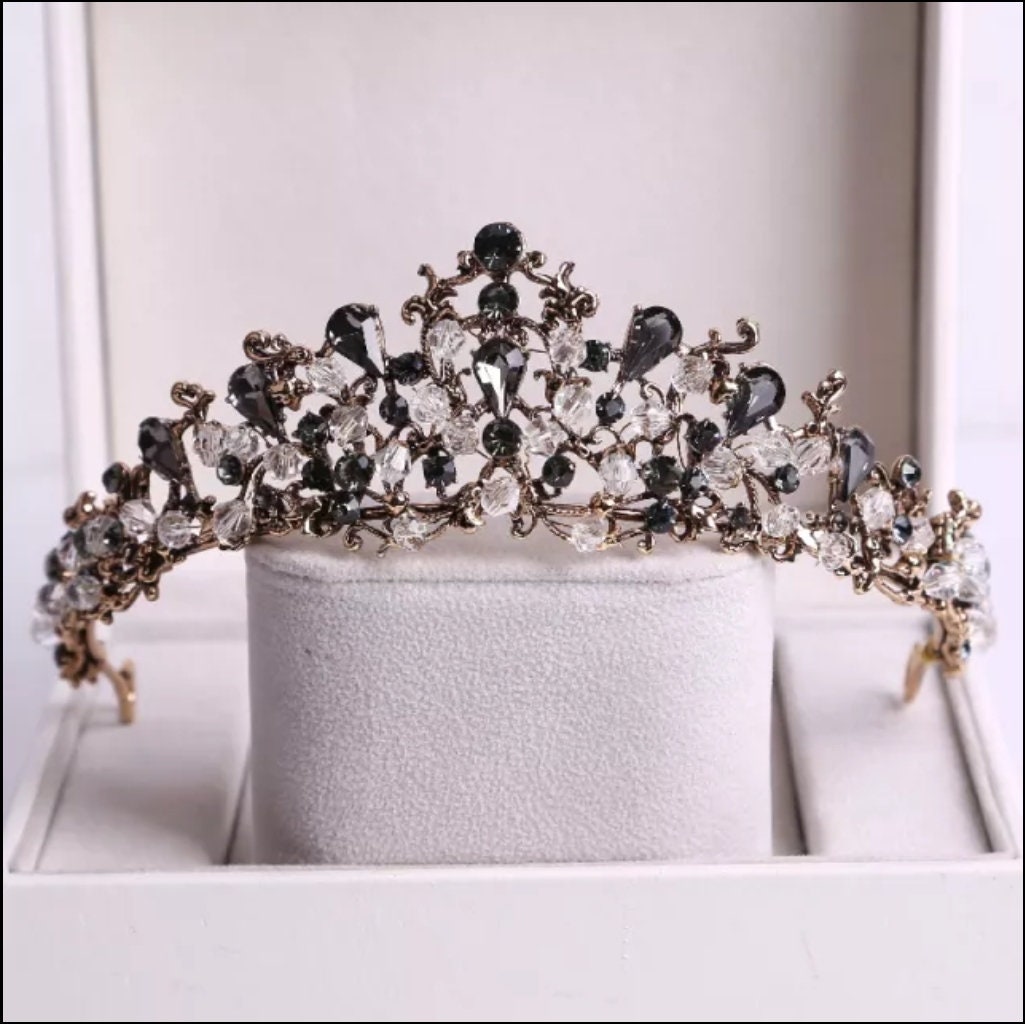 Vintage Baroque Dark Princess Tiara Goth diadem Crowns near me