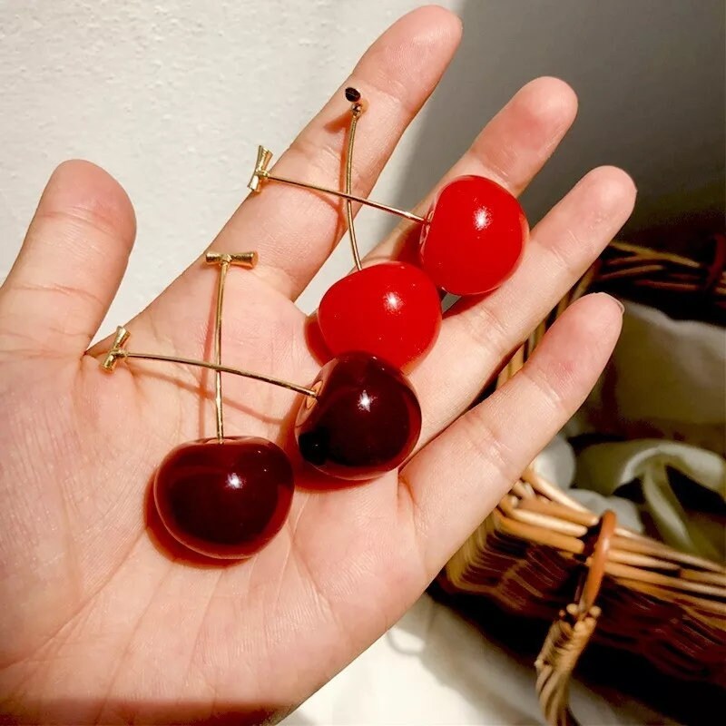Why We’re All Low-Key Obsessed With Cherry Dangle Earrings Right Now