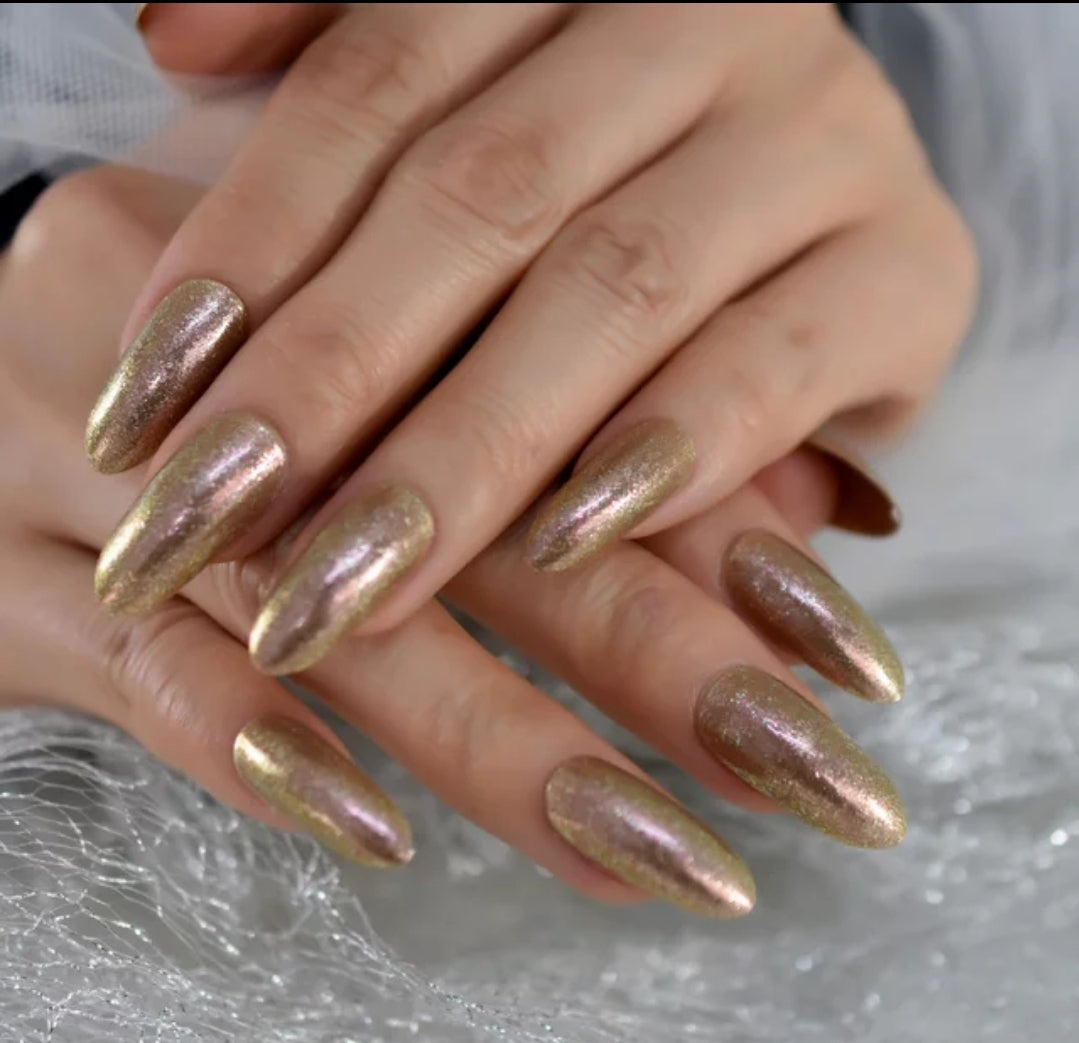 Almond Press on Nails