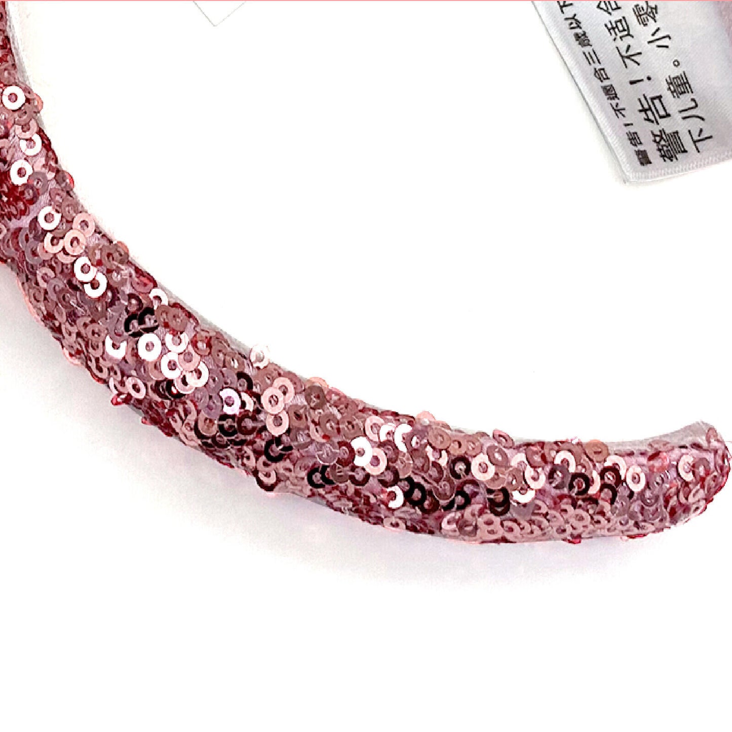 Disney Parks Resort Ears Headband Minnie limited Sequin Pink Puffy Bow