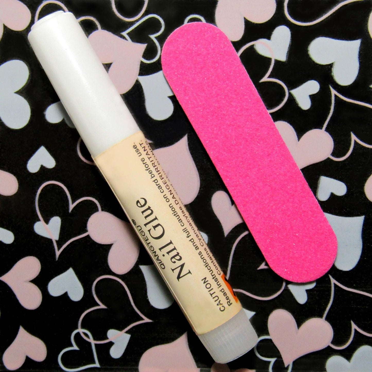 SHORT CAT EYE Gold Rust Full Cover 24 Square Nail Tips Press On Glue Set!