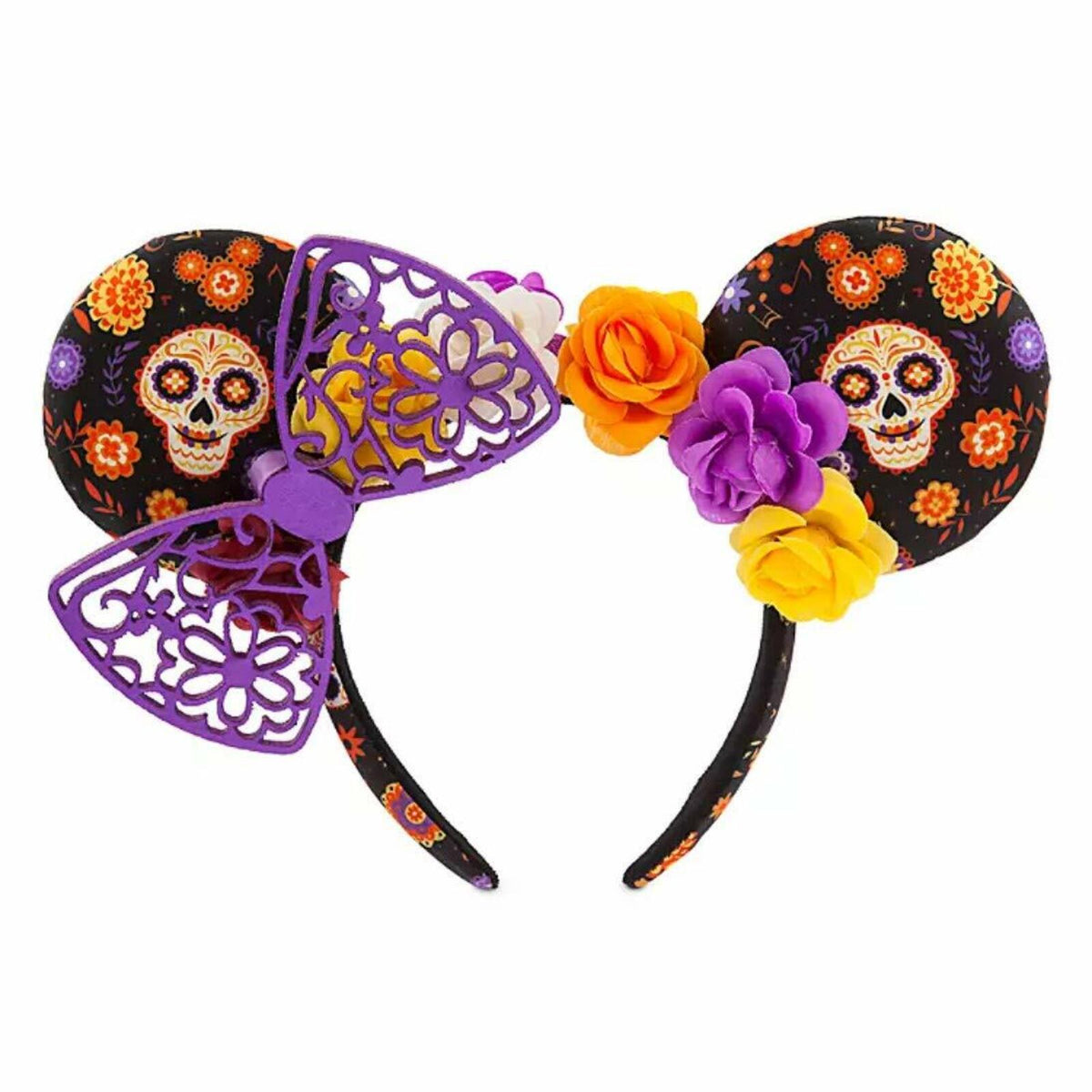 Disney Parks Dia de Los Muertos Coco Minnie Mouse Ears Headband