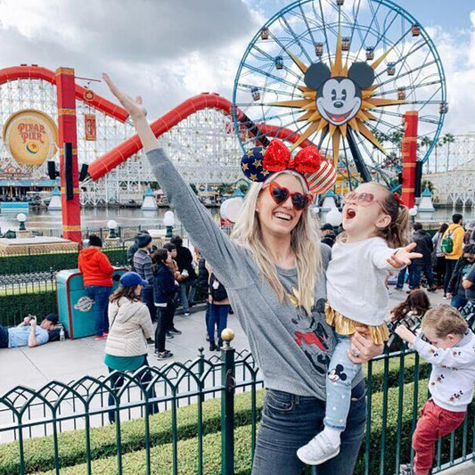 Disney Parks Bow Minnie Ears Stars USA Flag Sequins Mickey Mouse Headband 2022