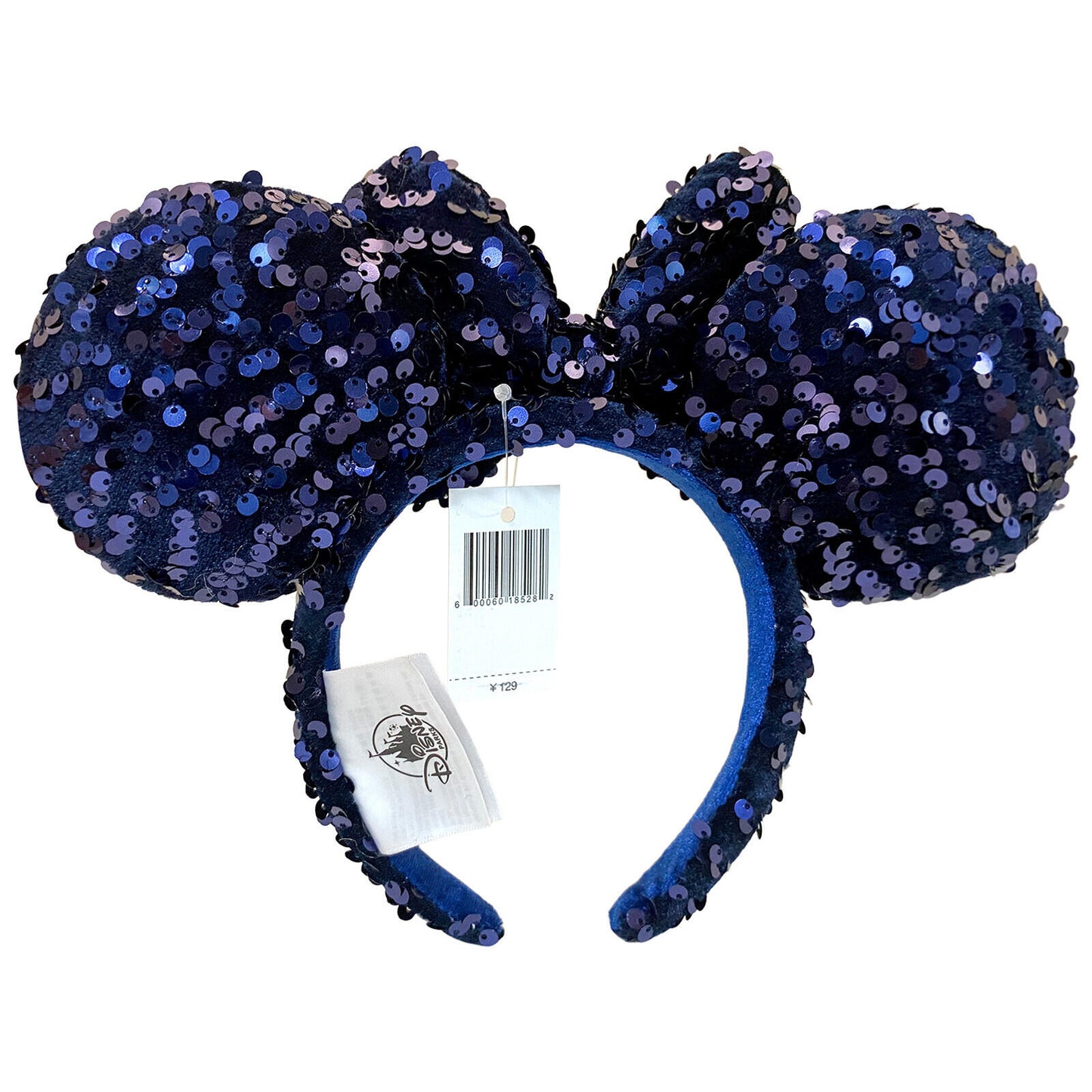 Dark Navy Blue Sequin Minnie Ears Mouse