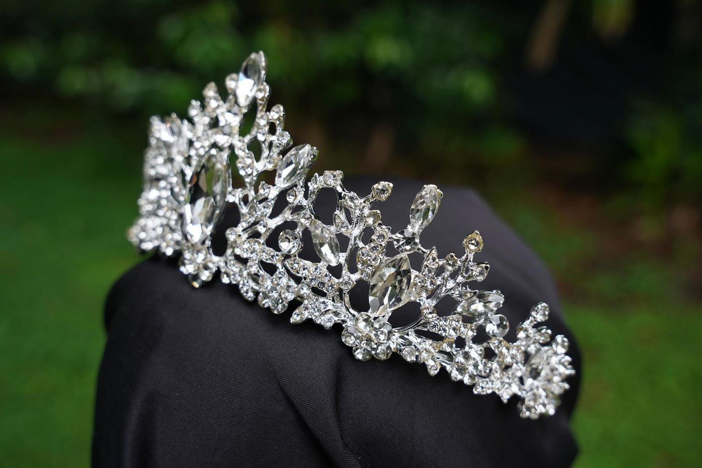 Ice Queen Crystal Tiara Bridal Crown Birthday Wedding Gift Diadem diamond silver