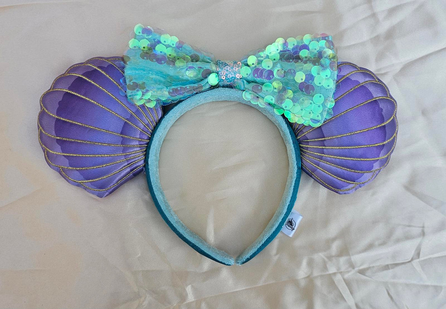 Disney Parks Little Mermaid Ears Ariel Purple Shell Headband
