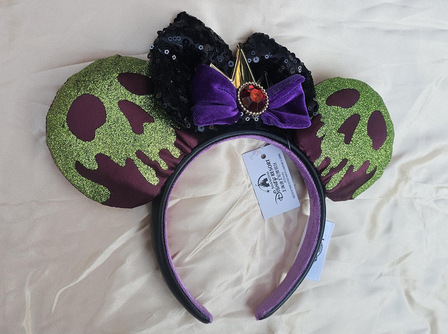 Snow White Evil Queen Poison Apple Minnie Ears Headband