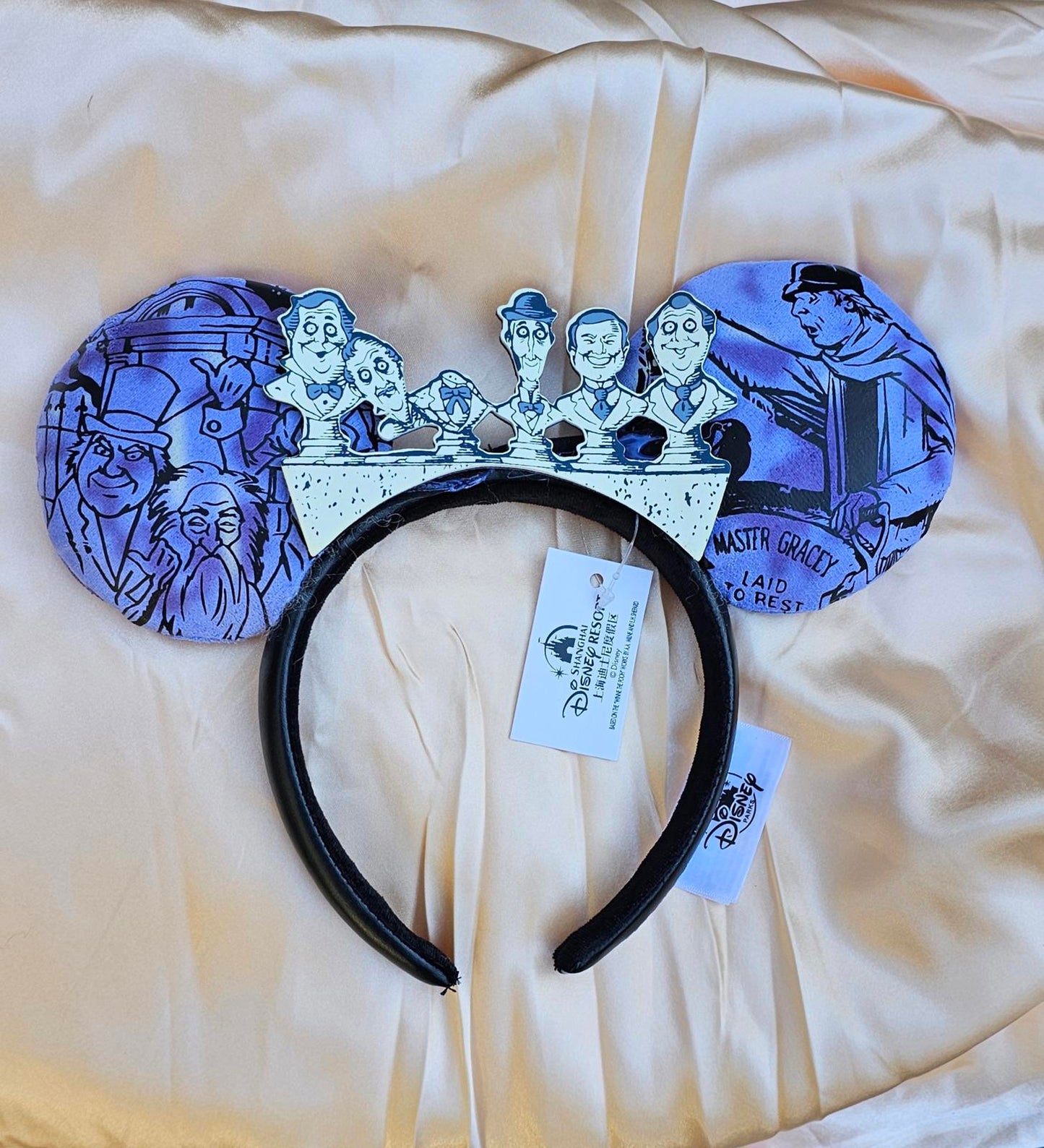 Disney Parks Haunted Mansion 50th Singing Busts Halloween Minnie Ears Headband