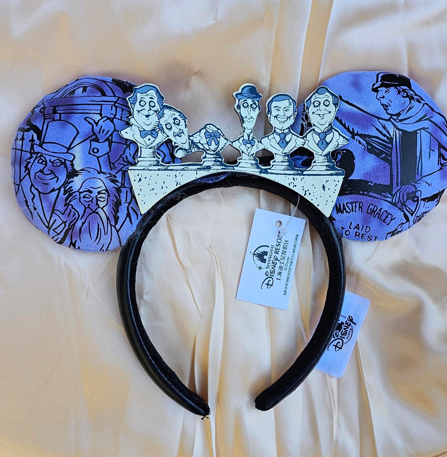 Disney Parks Haunted Mansion 50th Singing Busts Halloween Minnie Ears Headband
