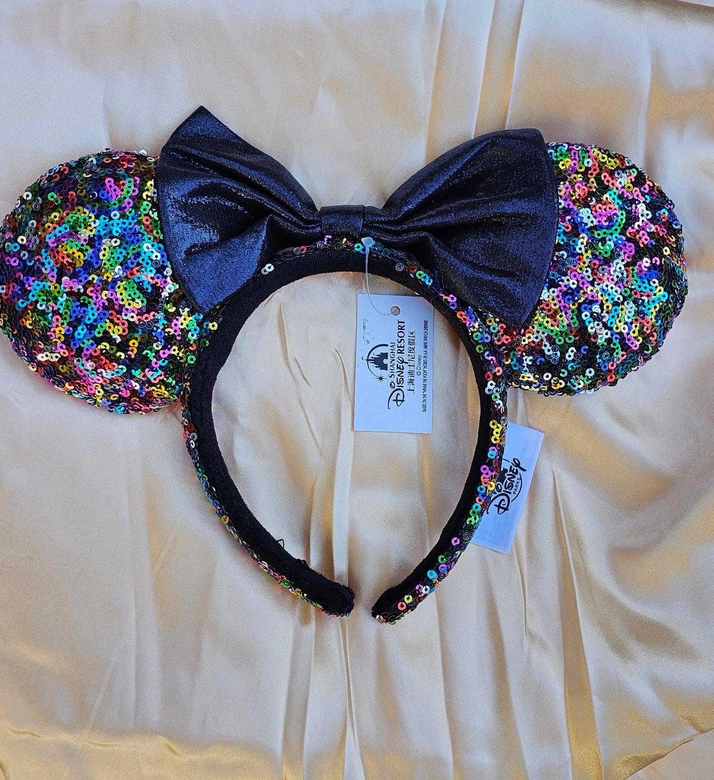 Multicolor Sequins Party Minnie Mouse Ears Headband