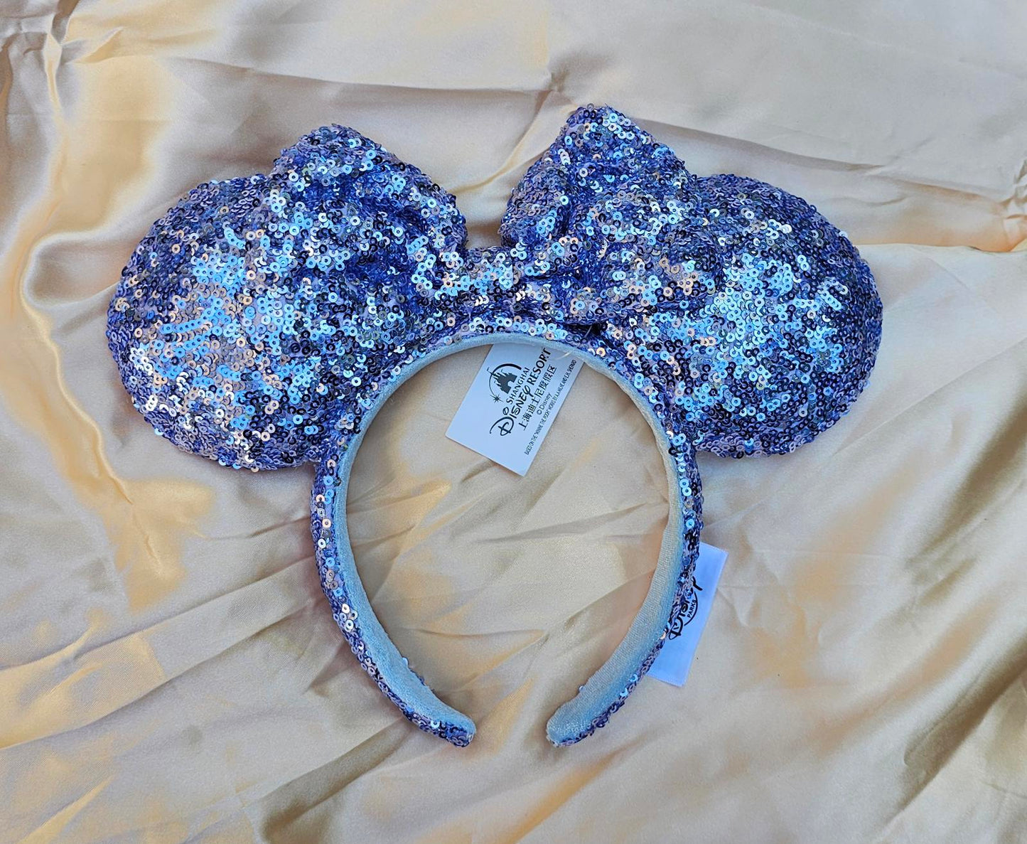 Disney Parks Minnie Ears Headband Blue Purple Sequin