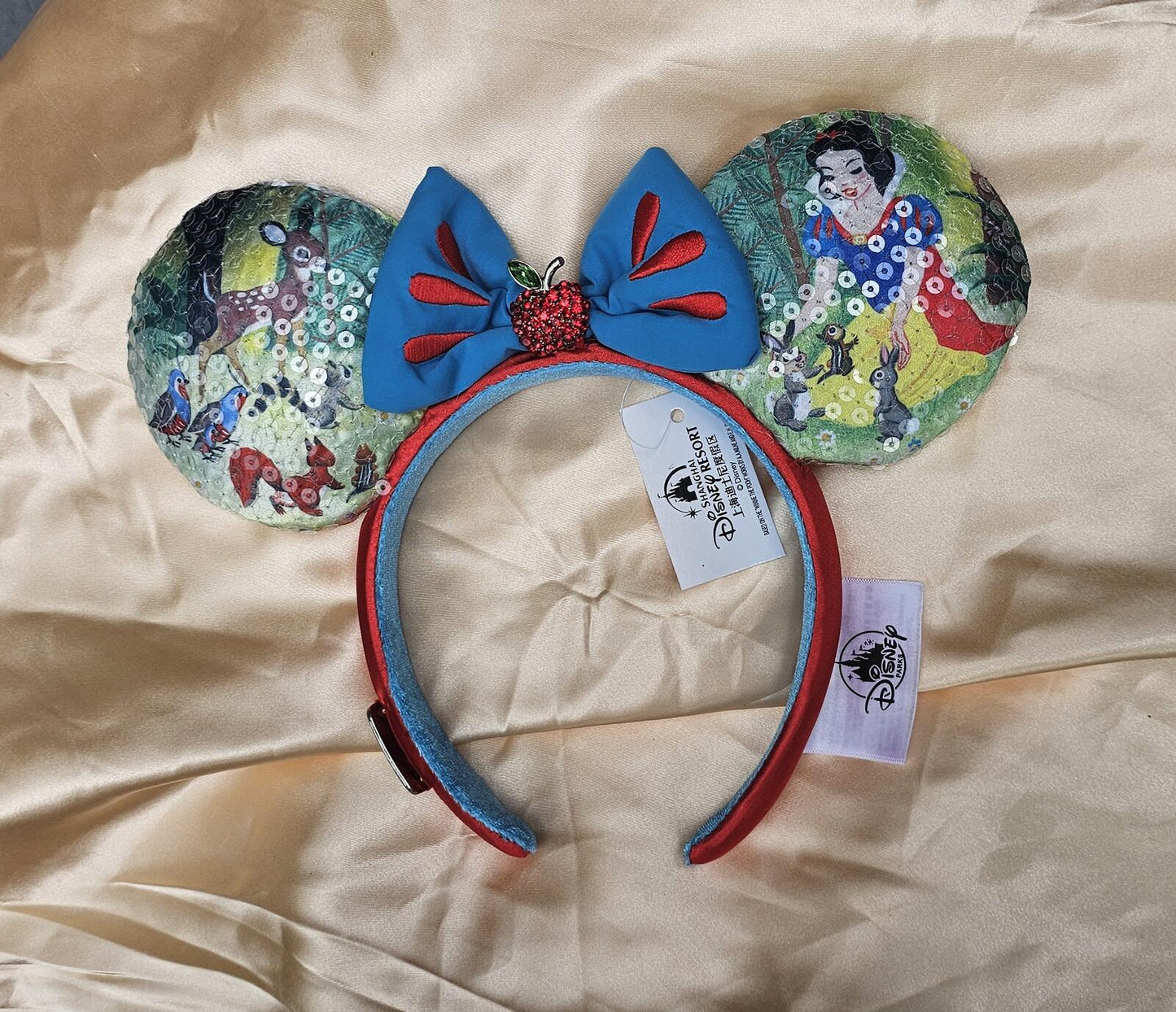 Disney Parks Snow White and friends Bow Minnie Ears Mickey Mouse Headband
