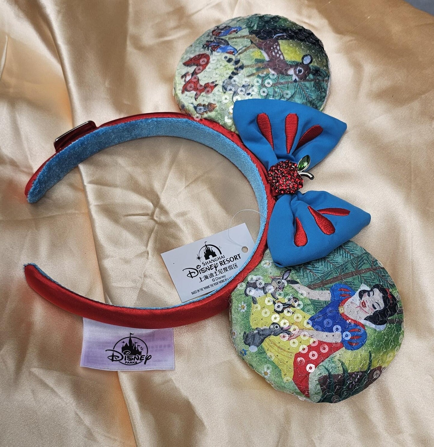 Disney Parks Snow White and friends Bow Minnie Ears Mickey Mouse Headband
