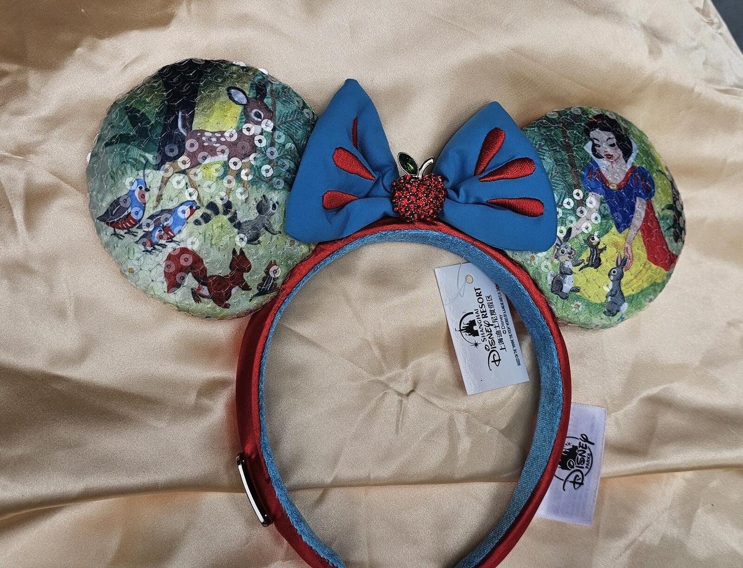 Disney Parks Snow White and friends Bow Minnie Ears Mickey Mouse Headband