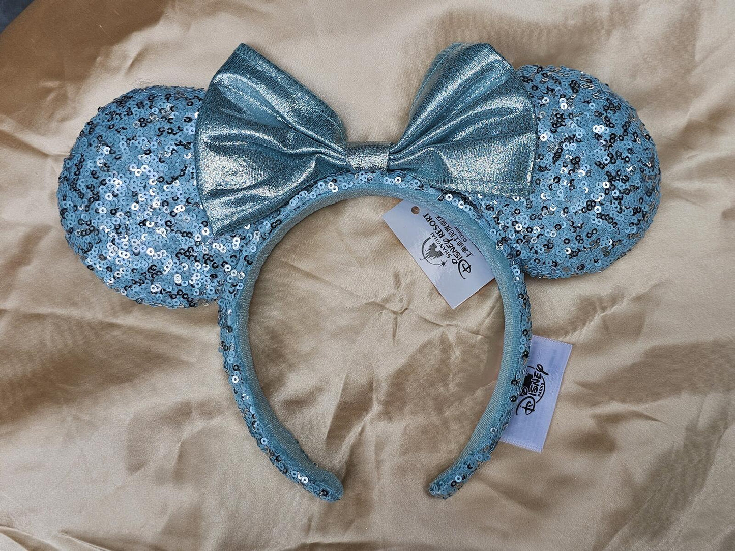 Frozen Arendelle Aqua Disney Parks Minnie Ears Gift Girl Blue Headband