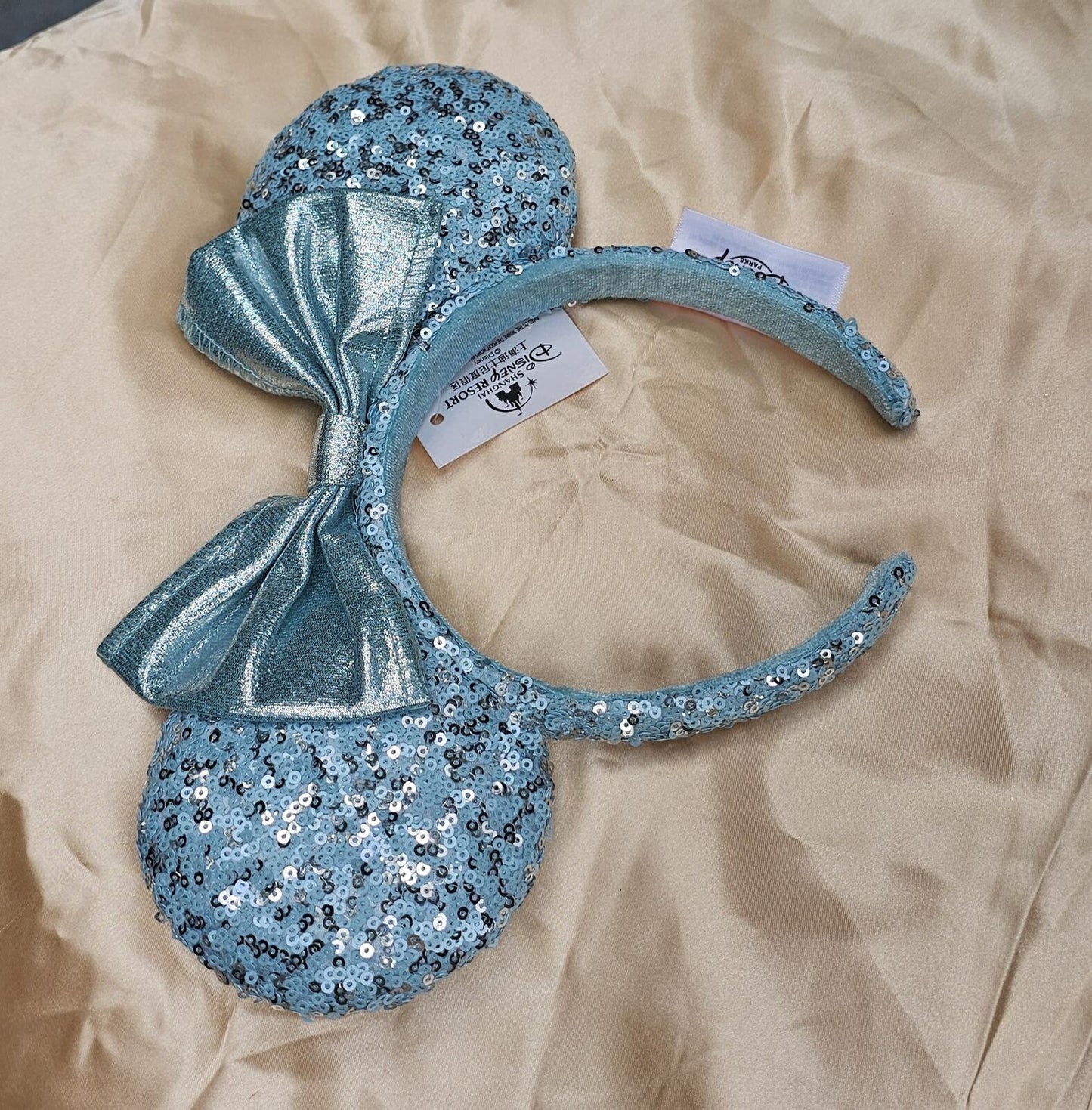Frozen Arendelle Aqua Disney Parks Minnie Ears Gift Girl Blue Headband