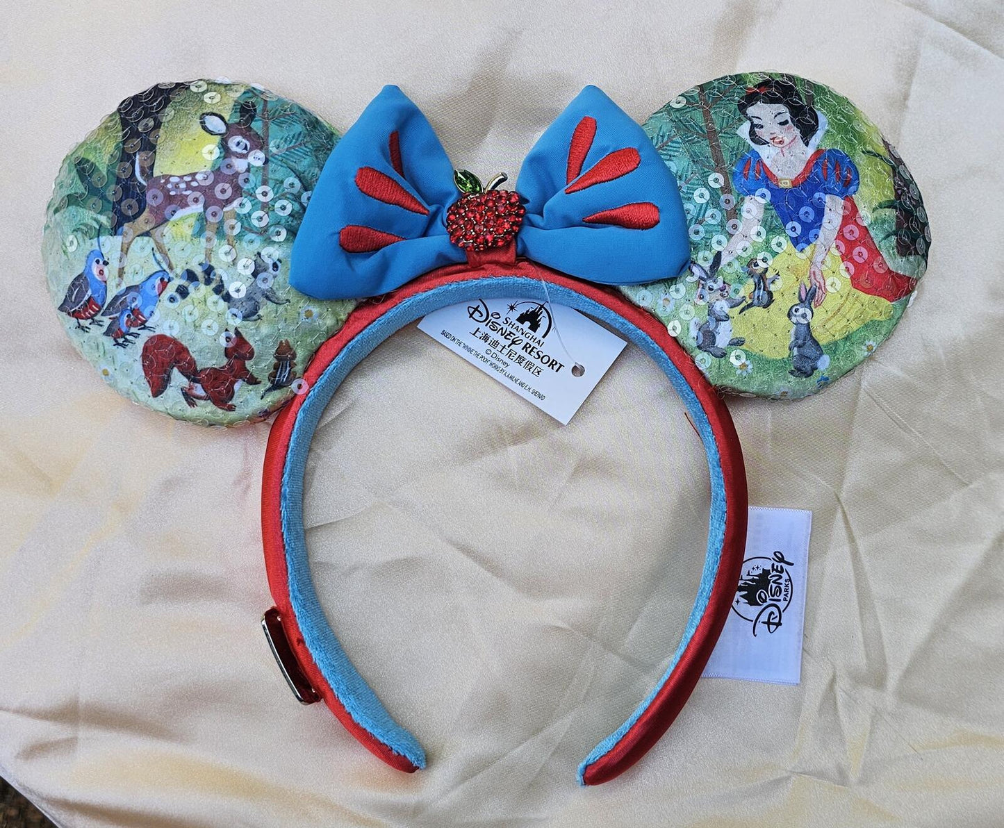 Disney Parks Snow White and friends Bow Minnie Ears Mickey Mouse Headband