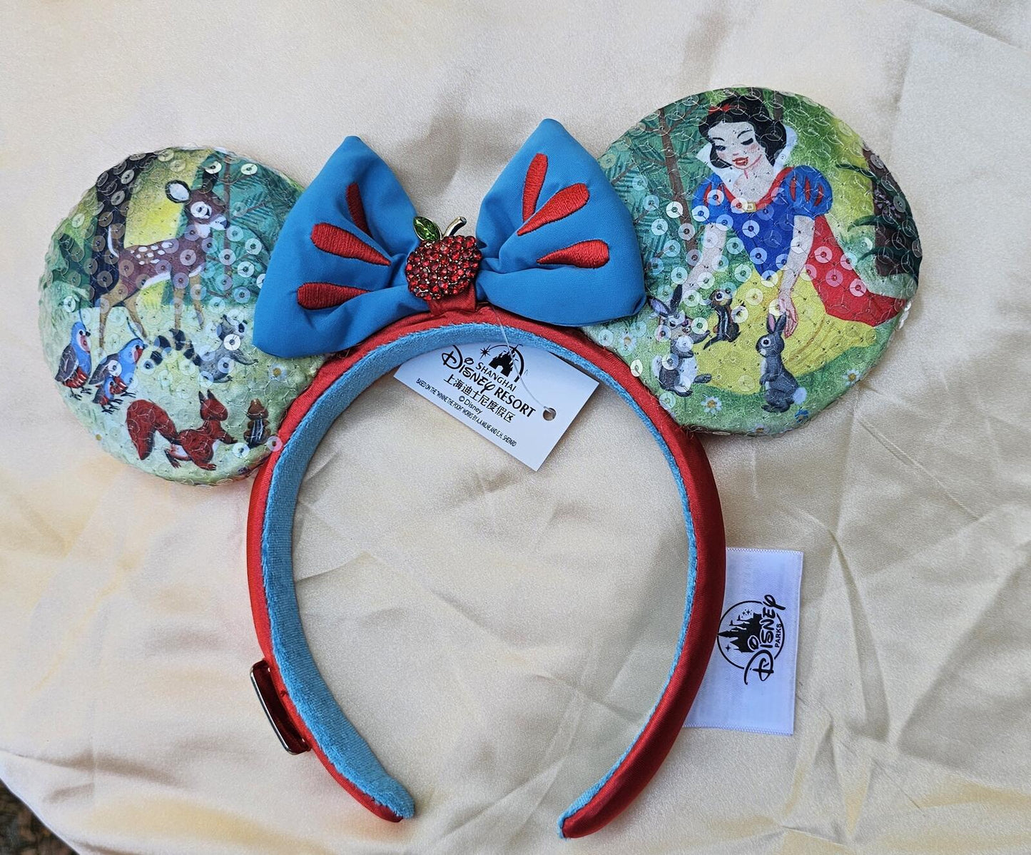 Disney Parks Snow White and friends Bow Minnie Ears Mickey Mouse Headband