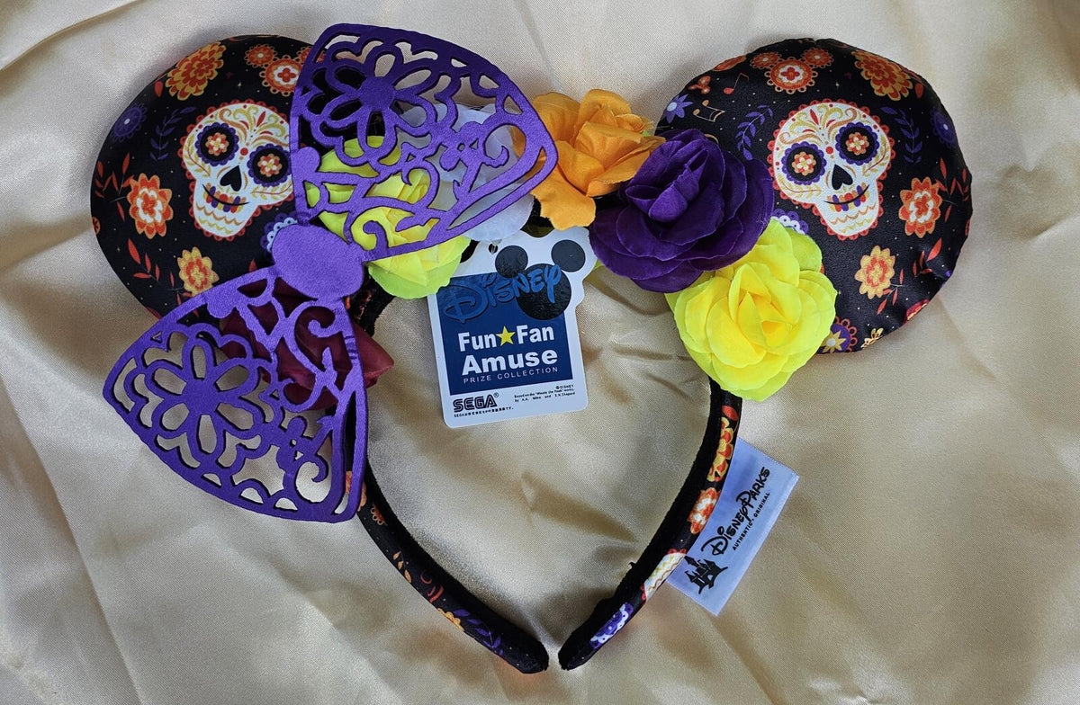 Disney Parks Dia de Los Muertos Coco Minnie Mouse Ears Headband