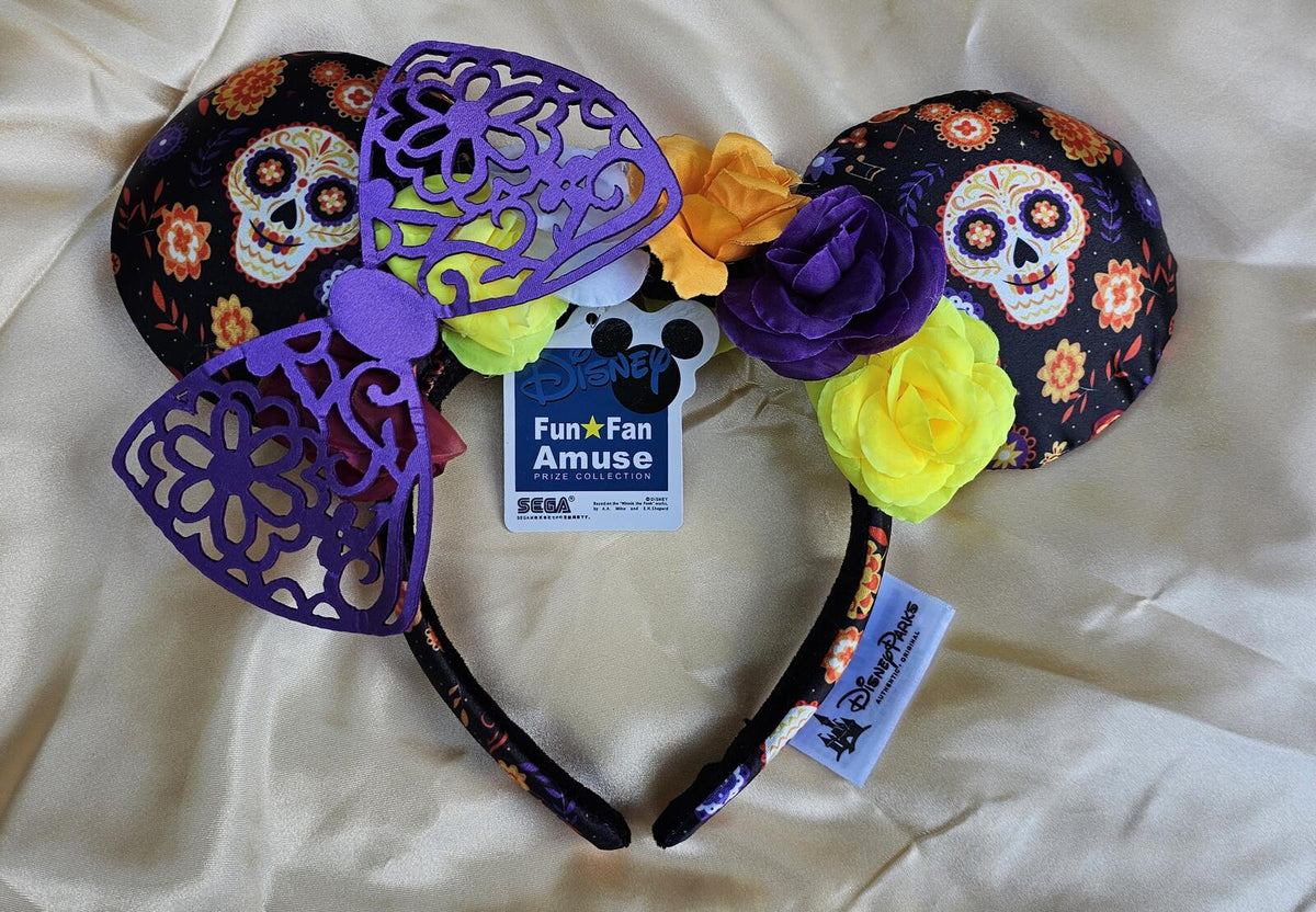 Disney Parks Dia de Los Muertos Coco Minnie Mouse Ears Headband